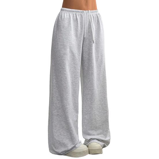 Women Sweatpants High Waisted Wide Leg Sport Pants Elastic Waistband Drawstring Stretchy Soft Breathable Workout Jogging Casual Pants Activewear
