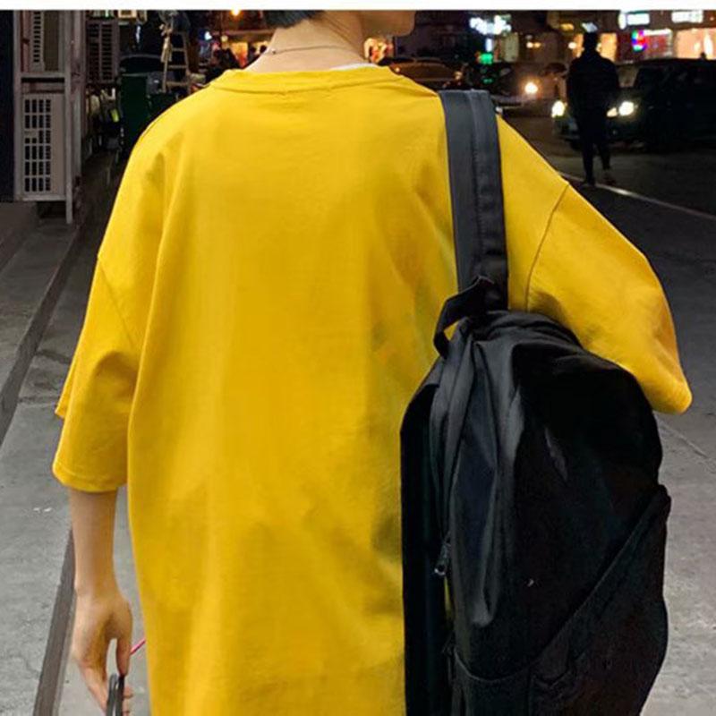 Męska letnia koszulka z krótkim rękawem i nadrukiem w twarz z uśmiechem