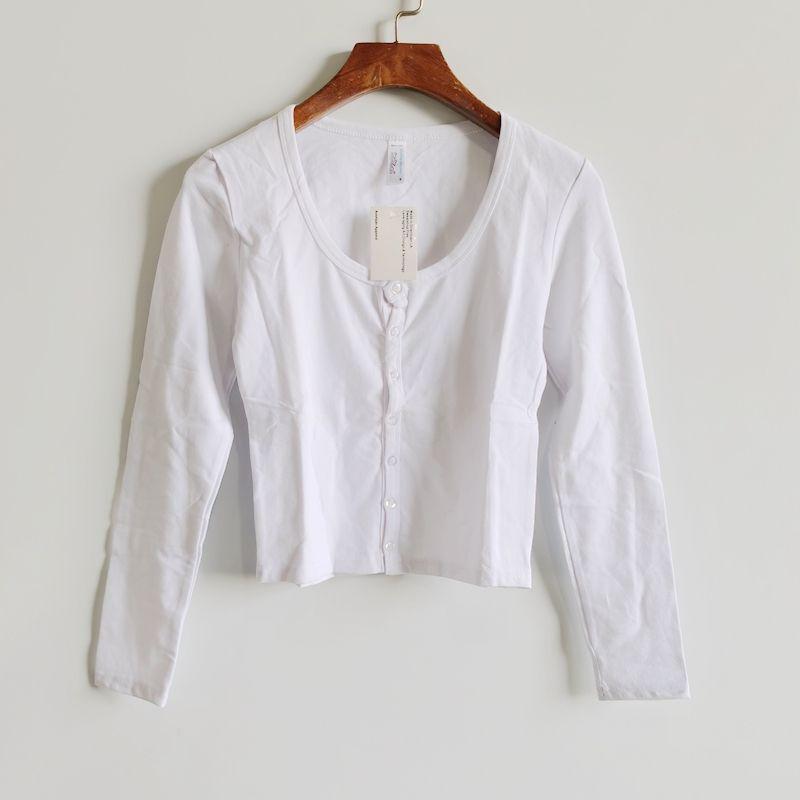 

Cotton Crew Neck Short Sleeves T-shirt Summer New Arrival Pure Color Fashionable T-shirt Women s Base Shirt Loose Tops 07203 White [paragraph five]] S