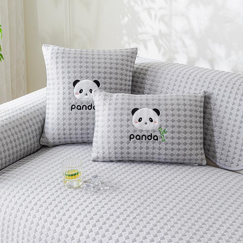Solid Color Special-Shaped Cooling One-Piece Combination Sofa Seat Cushion  Summer New Cooling High-End Sofa Cover