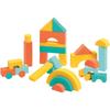 Jouet empilable - ludi - blocs mousse - 28 éléments - multicolore - 10 ans et plus