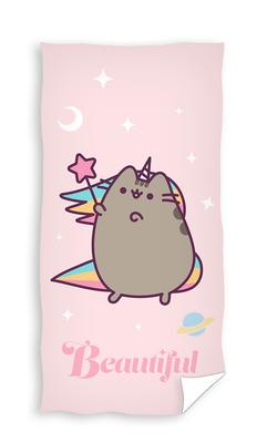 Bath Towel 70x140 Pusheen Unicorn Pink