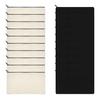 10pack Blank Diy Craft Bag Canvas Pencil Case Makeup Bags Zipper Pouch Bags Cosmetic Pouch School Craft Stationery Supplies