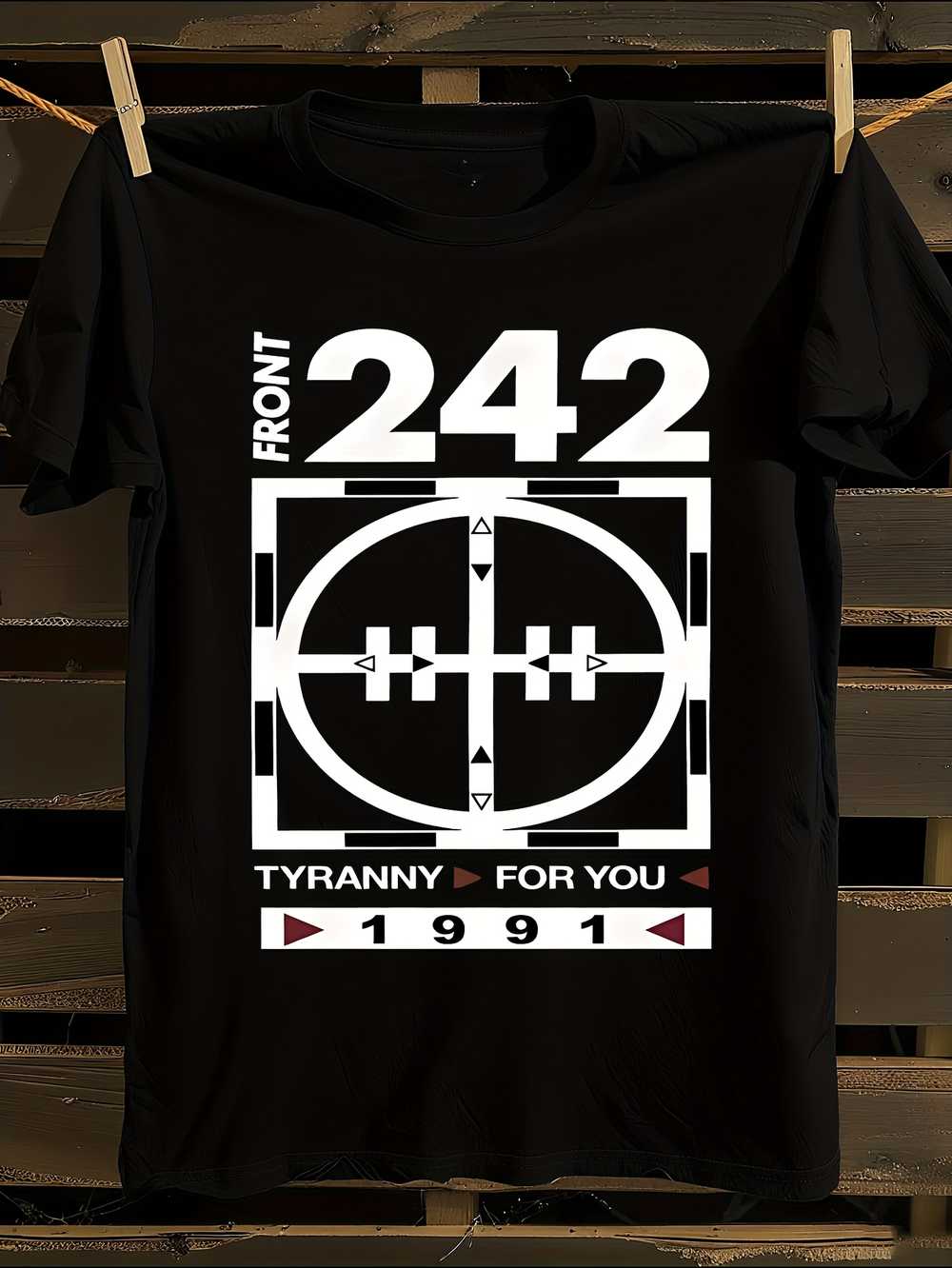 Front 242 Tyronny for You  s Iconic Logo T-Shirt L