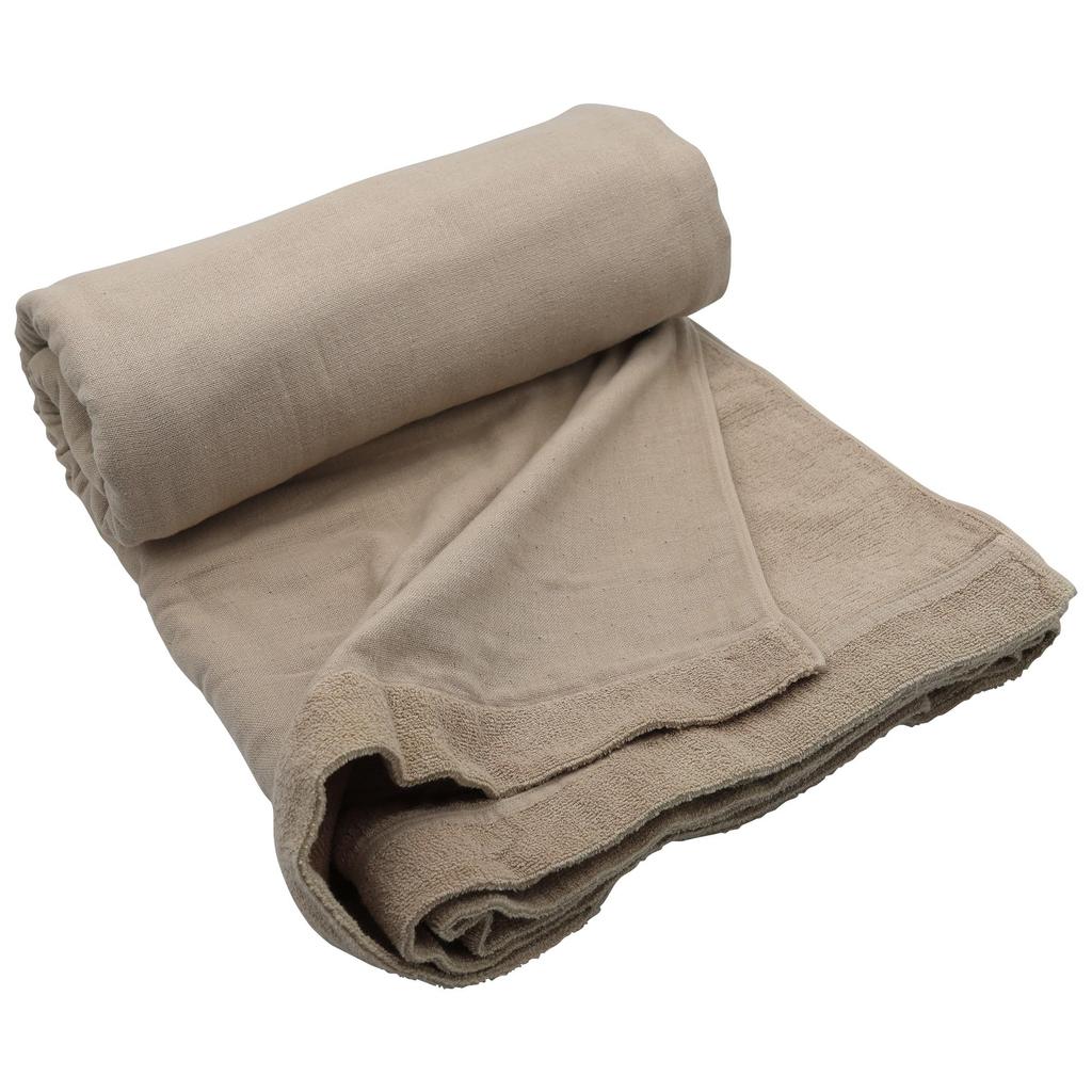Hiorie Gauze Towel Soft and Made In Single Size X Gray Beige Blanket, Comfortable, 100% Cotton, All-Season, Japan, (135-140 186cm),