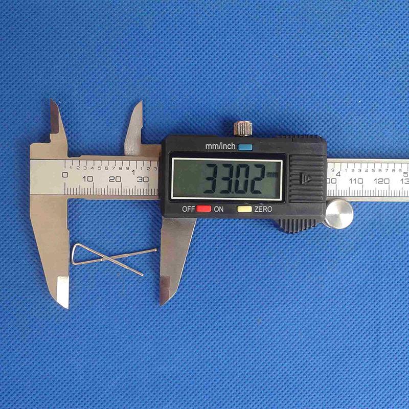50 Stück ca. 33 mm lange Eisenklammern für Kleidungsstück Hemdkragen Verpackung DIY Nähzubehör