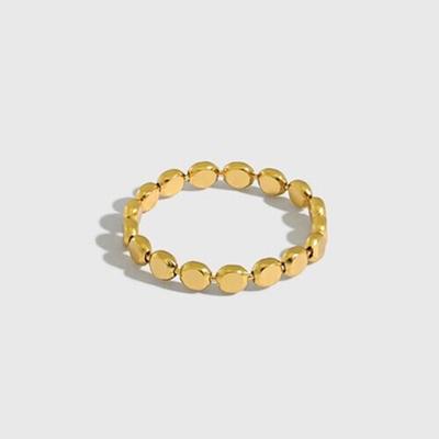 Flat Dot Aekki Open Silver 925 Ring R054