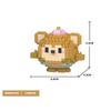 Lovely Animal Sphere Nanobrick Micro Diamond Block Panda Duck Elephant Penguin Dog Fox Build Brick Frog Owl Wolf Rabbit Cow Plaything