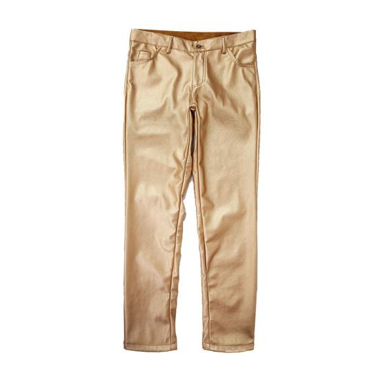 Men Faux Leather Pants Mid Waist Slim Fit Smooth Button Zipper Placket Solid Color Waterproof Hip Hop Style Streetwear Party Club Performance Trousers