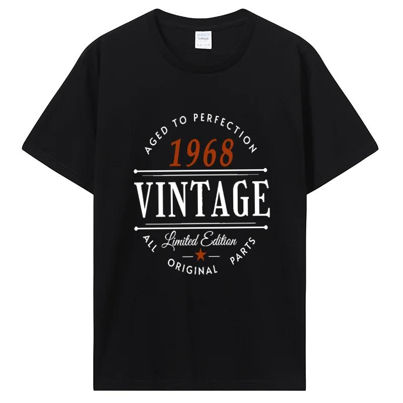 Novelty Vintage Born In 1968 Classic T Shirts Cotton Streetwear Short Sleeve Birthday Gifts Summer Style T-shirt Clothing