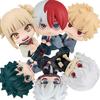 Figurine d'anime MHA Todoroki Shouto figurine d'action mini poupée Midoriya Izuku Toga Himiko Figurine Bakugou Katsuki modèle PVC cadeau 10CM