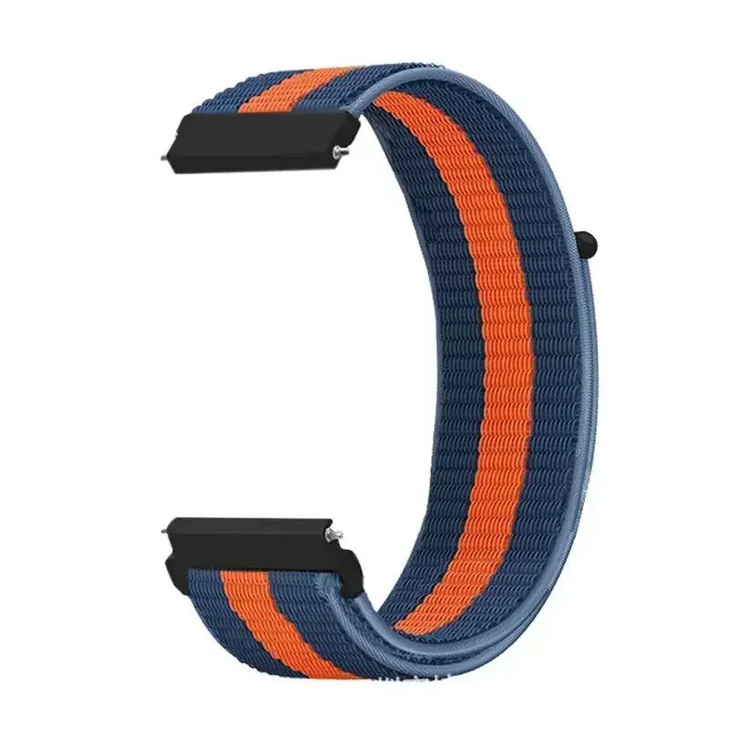 20mm Universal Kids Smart Sport Watch Band Nylon Loop Strap Adjustable Wristwatch Replacement Comfortable Children Watch Straps
