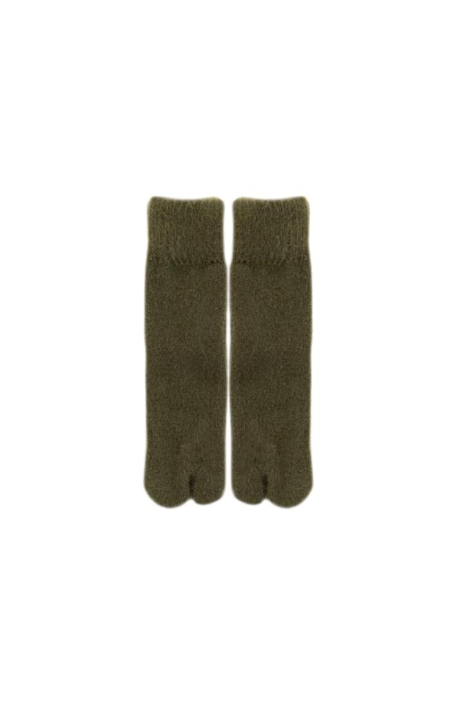 Hokaron Tabi Room 1 Pair Socks, Mohair, Warm, Khaki,