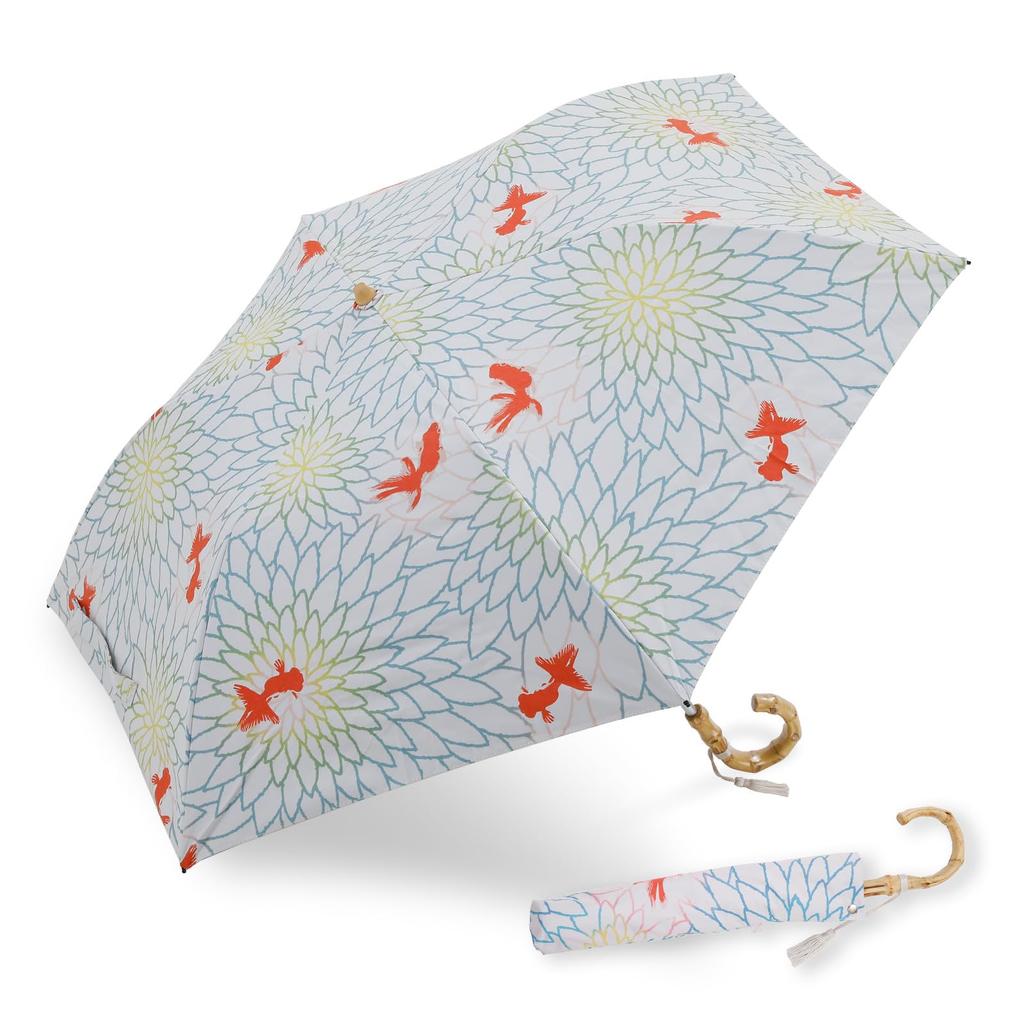 Ogawa Folding Japanese Easy to For Both Sunny and Rainy Completely UV Heat Kawaba Inn Honpo Summer Gift 54361 Parasol, Umbrella, Women's, Pattern,