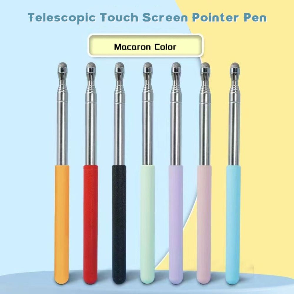Telescopic Rod Touch Screen Pen Stainless Steel Teaching Pointer Teaching Stick Teaching Tools