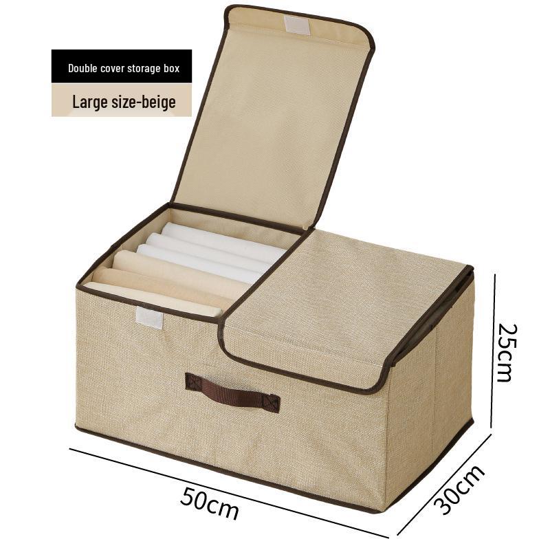 Skládací úložný box s odklopným víkem na oblečení a drobnosti