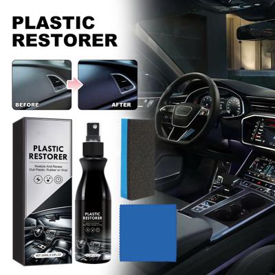 Araba Plastik Tamir Ajanı İç Koruma Çizik Giderici Paçavra Sünger Plastik Parçalar Yenileyici Otomotiv Plastik Tamiri için Kaplama Kiti