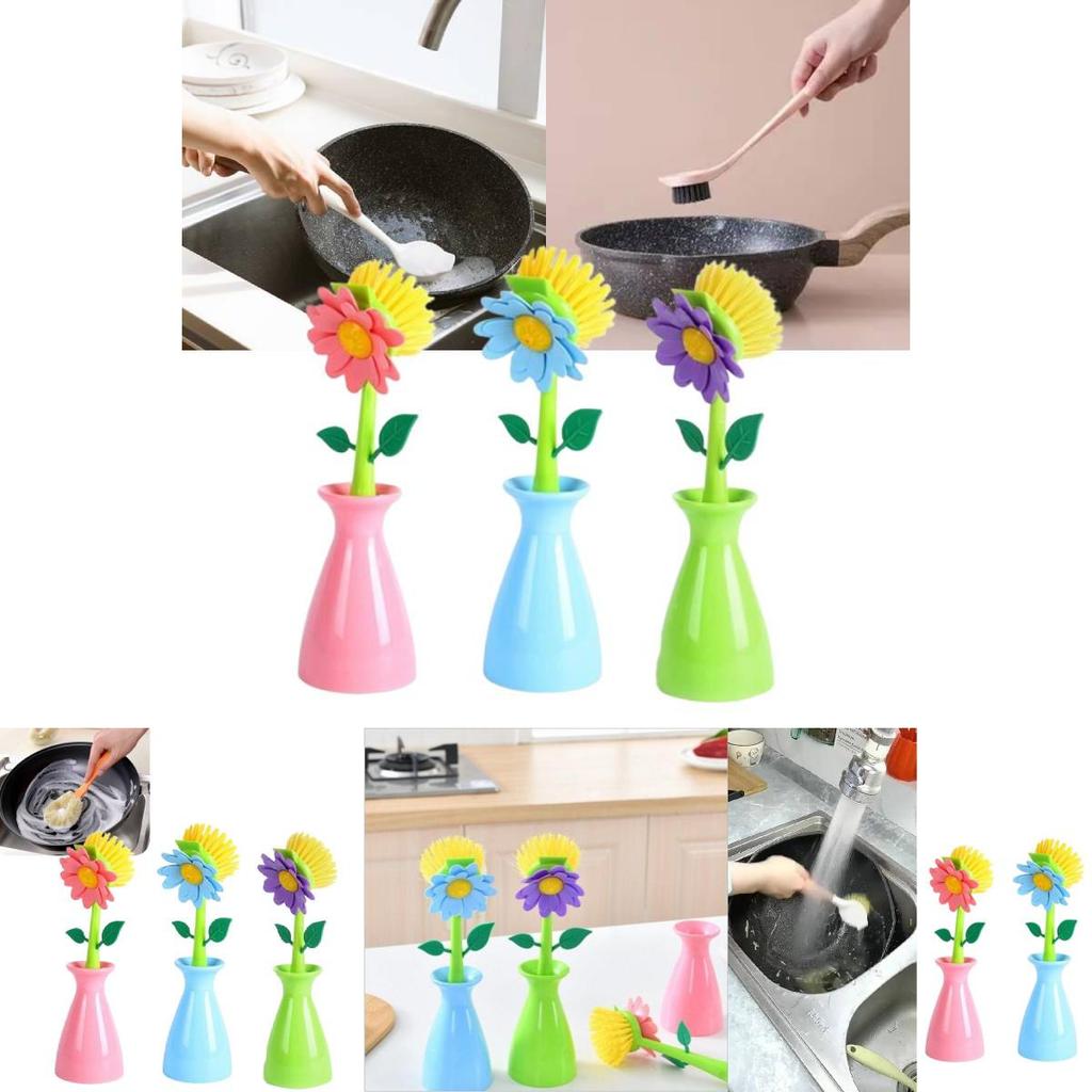 Innovative Kitchen Cleaning Brush Non-stick Design For Effortless Pot And Dish Care