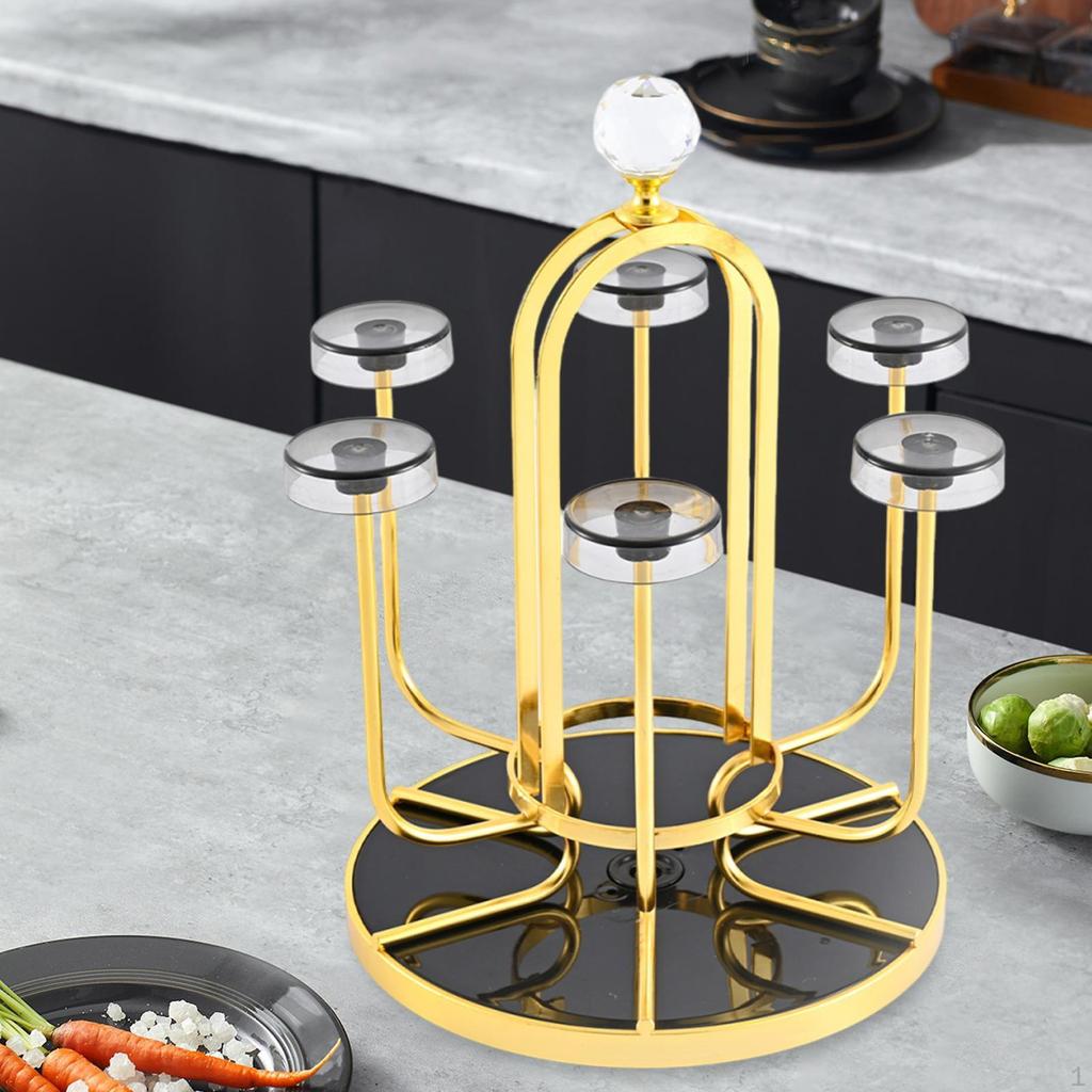Cup Rack Stand Coffee Mug Holder Nonslip Display Drainer Draining for Drinkware Cafe Shop