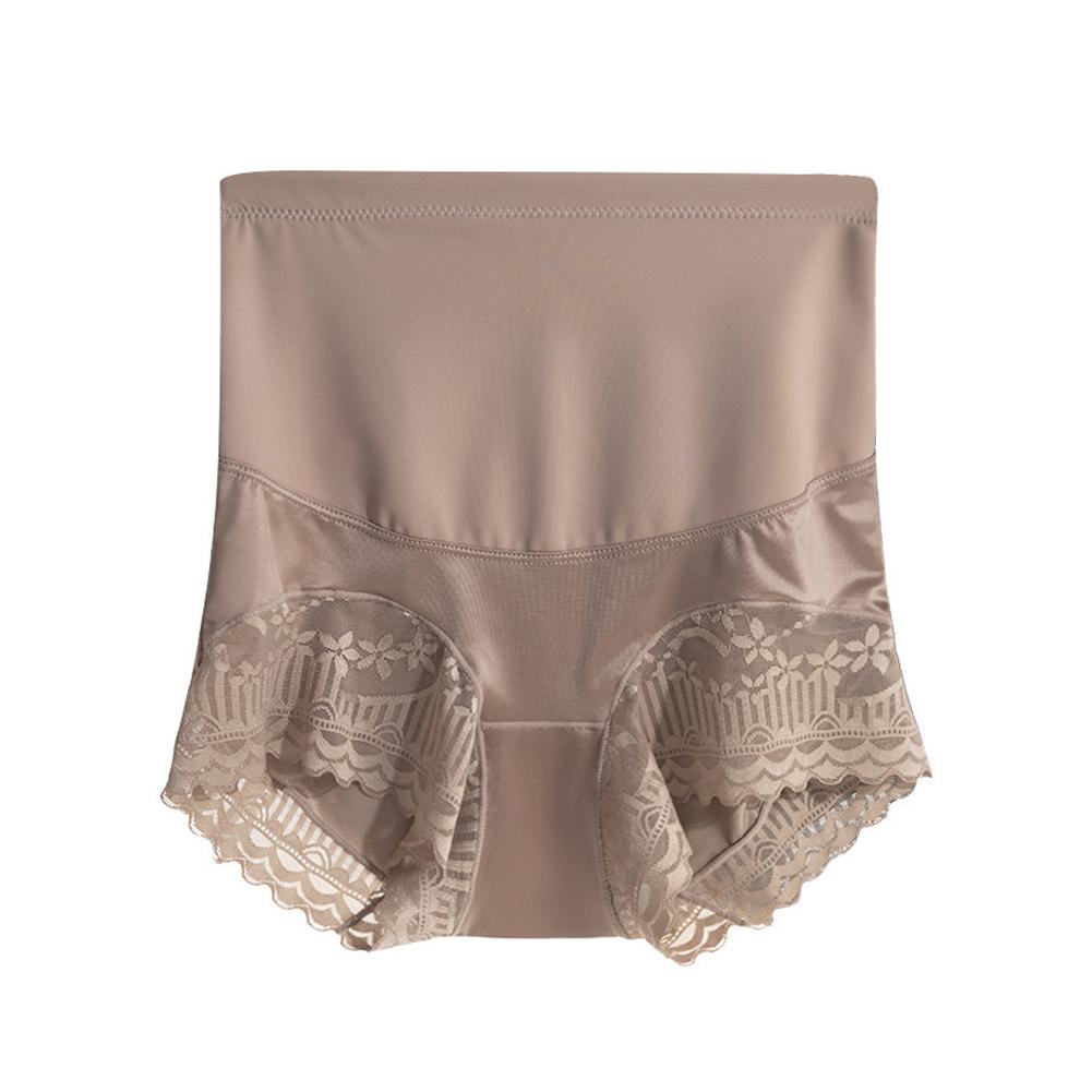 

Шовкова коригувальна білизна з високою посадкою, дихаюча та безшовна, для жінок, трусики з ефектом ліфтингу сідниць, безшовні штани з контролем живота 2XL шампанського