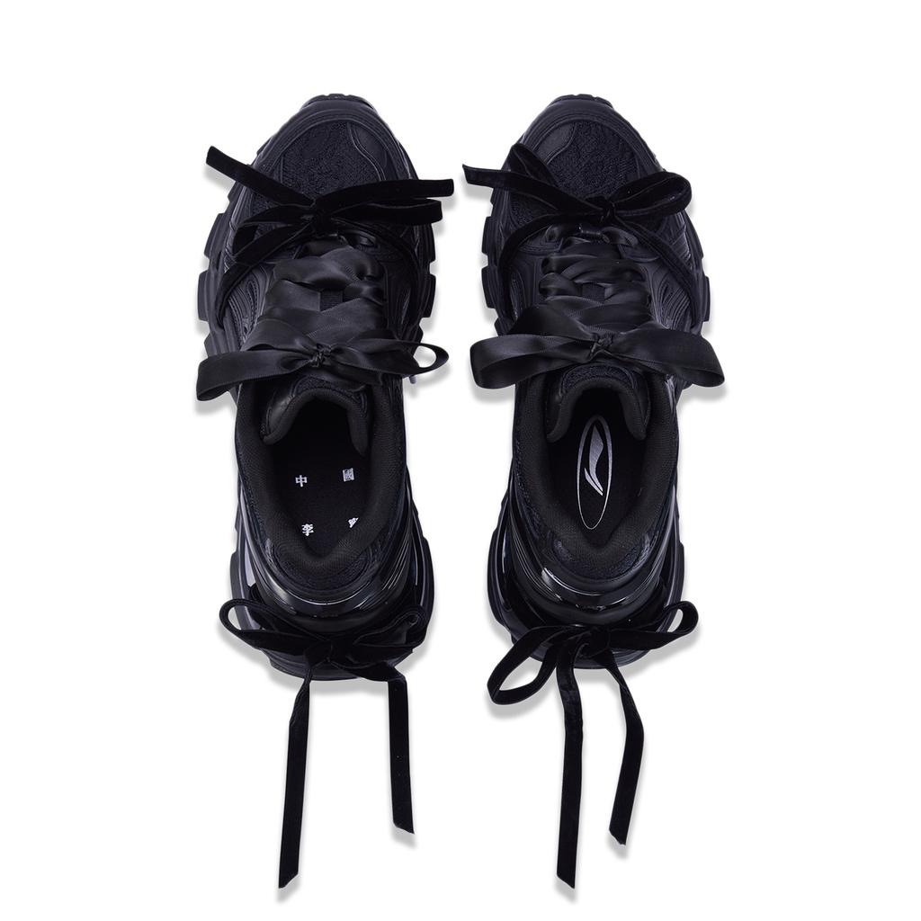Li Ning Lijun BOW Comfortable Versatile Durable Support Low Top Casual Shoes Women Casual Shoes Black AZGU008-7