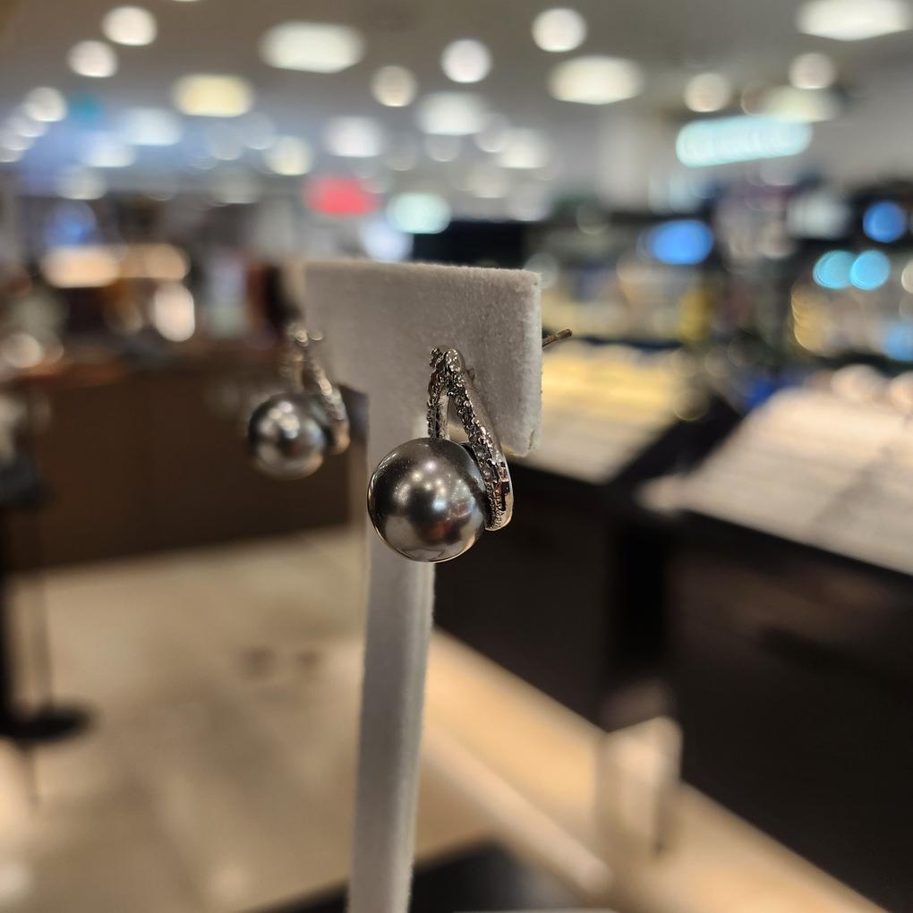 ARTRIA Waterdrop Pearl E-shaped Pearl Earrings SHGERKK0003WHF