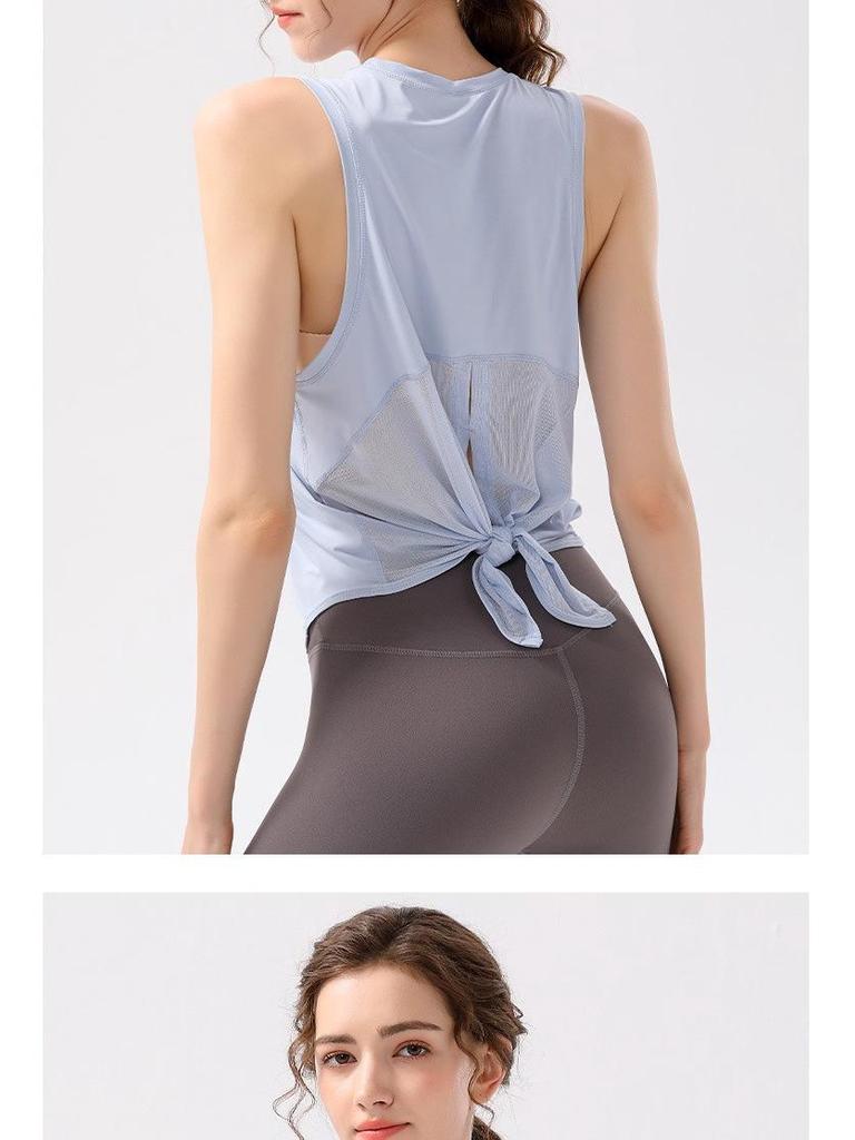 Breathable Quick-Dry Sleeveless Sports Tank Top for Yoga & Running