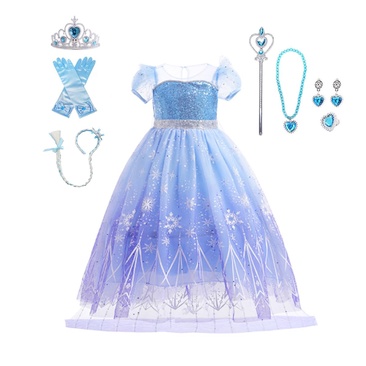 [asayurii] Princess Dress for Girls, Cosplay, Halloween, Princess Dress Costume, Children s Dress, Witch, Kids, Fancy Dress, Pretend Play, Christmas,