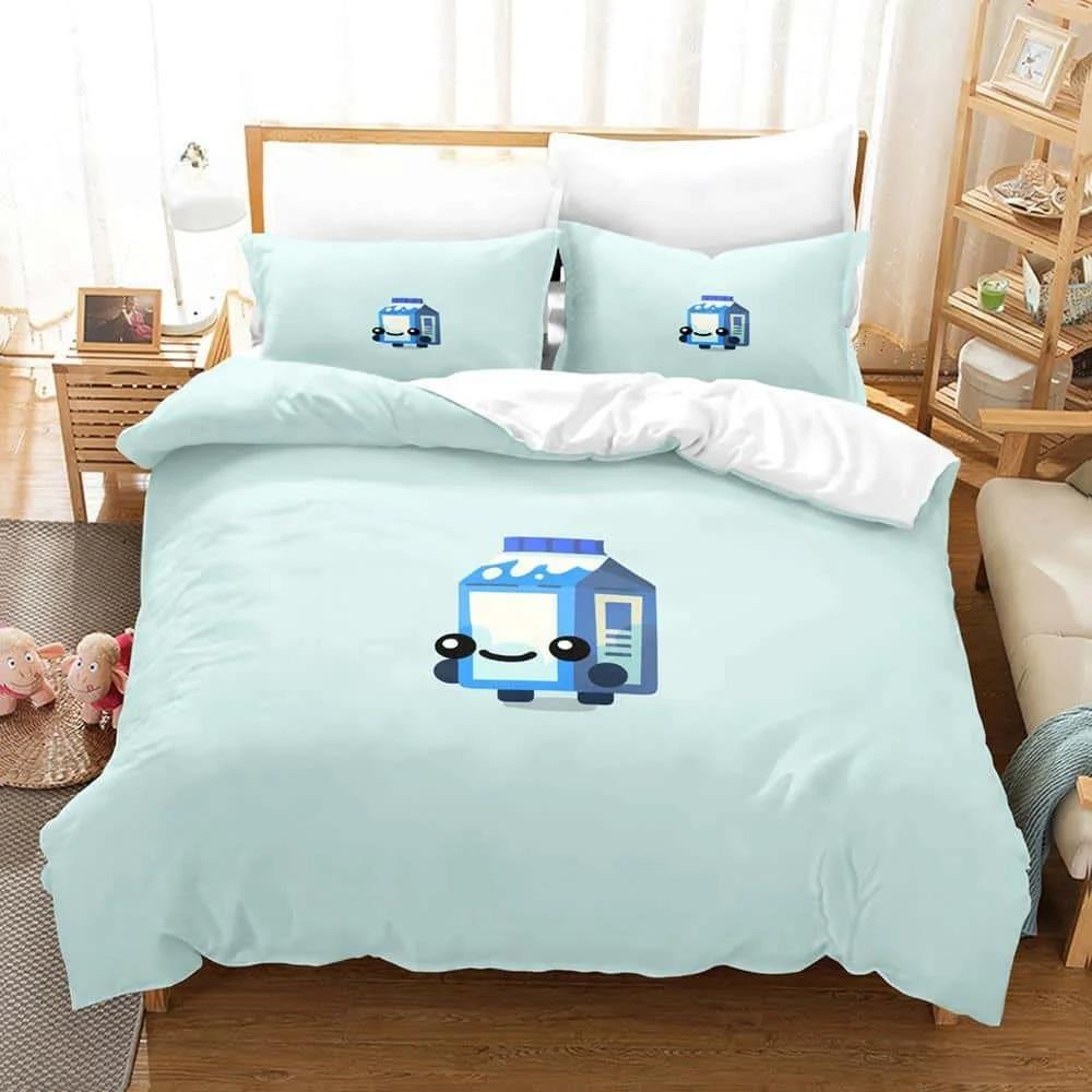 

Stylish Warm Single Twin Full Queen King 3D Kawaii Game Boomerang Fu Size Bed Adult Kid Bedroom Sets Home Textile Quilt Comforter (quilt)-EU Single(135*200cm)3pcs