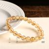 9mm Blond Armbånd Naturlig Blond Titanarmbånd Hårkrystallarmbånd