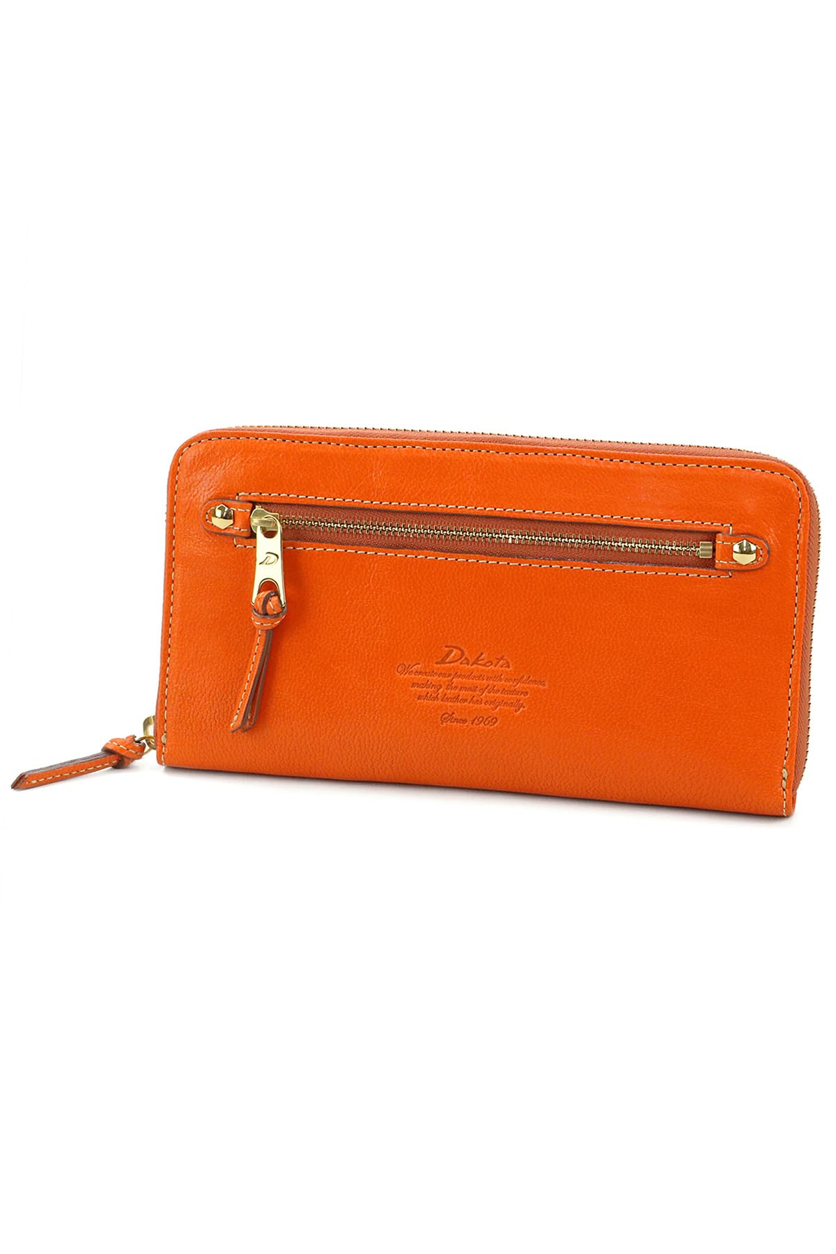 

Long Wallet Round Zipper Type Genuine Leather Moderno Orange [Dakota] Women s DA-35097-34 помаранчевий