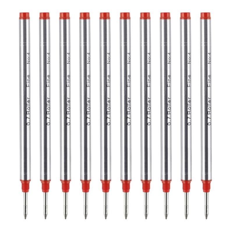 10Pcs Replacement Ballpoint Pen Refills Metal Ballpoint Refill Universal Pen Refills 0.5mm OR 0.7mm For Daily Writing