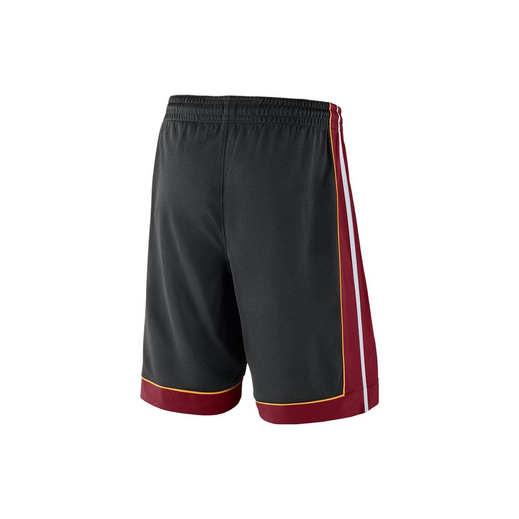 Nike NBA Miami Heat Icon Edition Shorts Black/Red/White Men Streetwear AJ5620-010