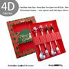 Cross-Border Cute Snowman Christmas Spoon & Fork Set – Creative Dessert Tableware Gift