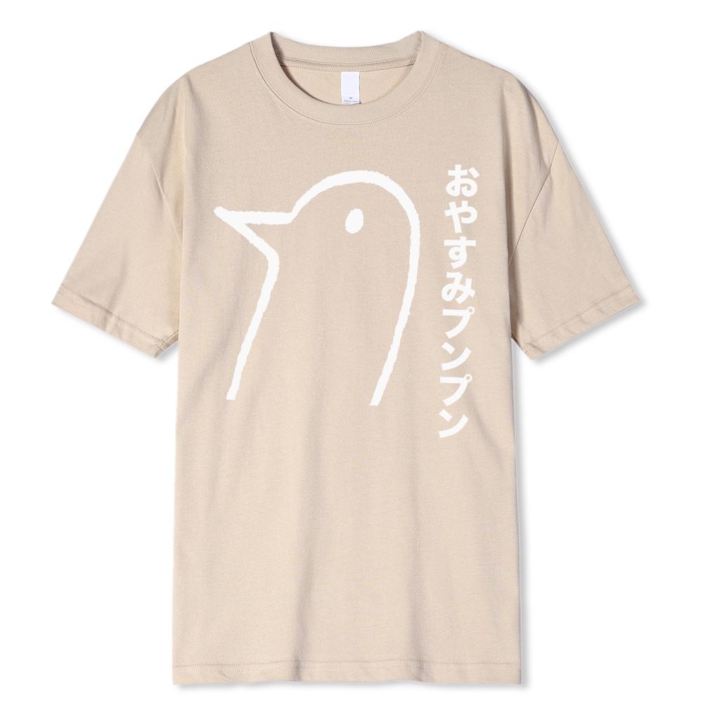 Oyasumi PunPun Modal Print Camisetas Engraçadas Anime Streetwear Camisetas Homens Mulheres Manga Curta Moda Harajuku Desenho Animado Camiseta