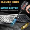 Air Duster & Mini Vacuum Keyboard Cleaner 3-in-1 Portable Electric Air Can Cordless Blower Computer Cleaning Kit