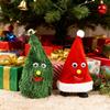 Electric Animated Santa Hat Christmas Tree Toy with Walking Shaking Functions Festive Holiday Tabletop Decor Kid-Friendly Fun Xmas Ornaments