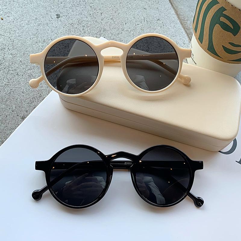 Fashion Round Cat Eye Sunglasses Woman Luxury Retro Small Frame Sun Glasses Female Green Mirror Korean Style Oculos De Sol