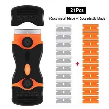 

Durable Window Squeegee Glass Cleaner Tool,Blade Scraper Washer Double Edge Razor Clean Windows Cleaning Supplies,Professional