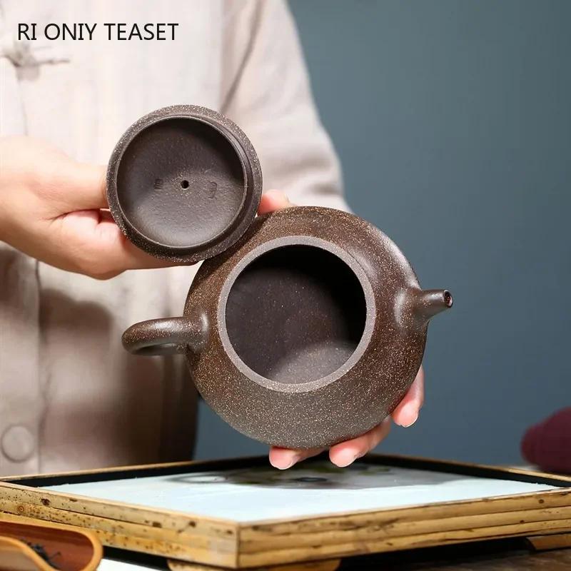 230ml Authentic Chinese Yixing Purple Clay Teapot Handmade Tea Pot Raw Ore Colorful Section Mud Beauty Kettle Zisha Tea Set