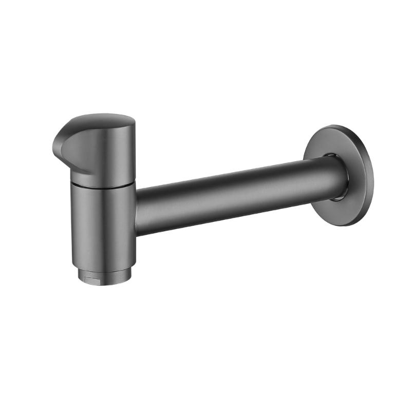 Solid Metal Outdoor Garden Faucet Wall Mounted Bathroom Corner Washing Machine Faucet Outdoor Cold Water Tap Enduring