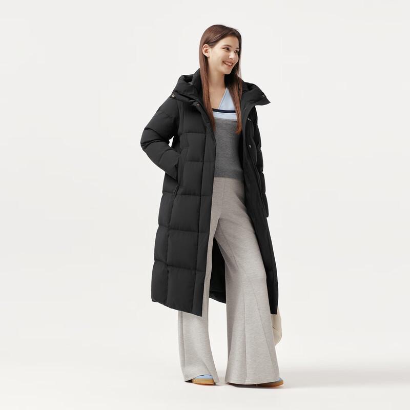 Tanboer Women's Long Thickened Hooded Down Jacket TB5530826A