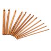 20pcs Carbonized Bamboo Knitting Needles Set Storage Case Yarn Craft Tools  For Beginners