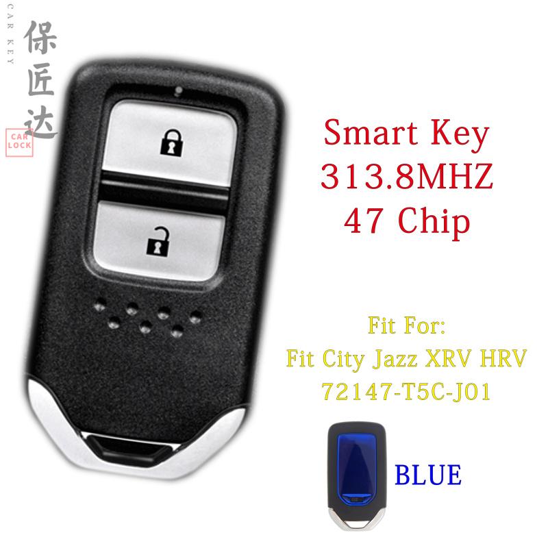 BaoJiangDd Car Key Fit for Honda FIT GP5 JAZZ HRV VEZEL CITY LIFE Shuttle Smart Remote Key Fob T5C-J01 T5A-J01 T5A-U01 T5A-G01
