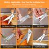 Stainless Steel Kitchen Scissors Acacia-Handled Chicken Bone Shears Multi-Purpose Cutting Meat Fileting Fish Kitchen Shears