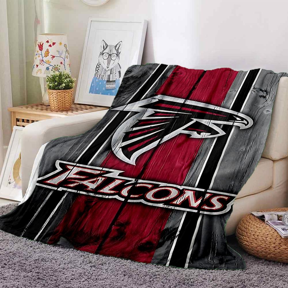 Atlanta Falcons Logo Blanket Soft Throw Blanket For Home Bedroom Bed Sofa Travel Office Solid Christmas Blanket