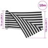 Vidaxl Shading Net, Anthracite-White, 1.5X10 M, Hdpe, 195 G/M²