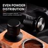 Stainless Steel Espresso Tamper Ripple Base Coffee Impact Tamper New Spring Loaded Coffee Tamper