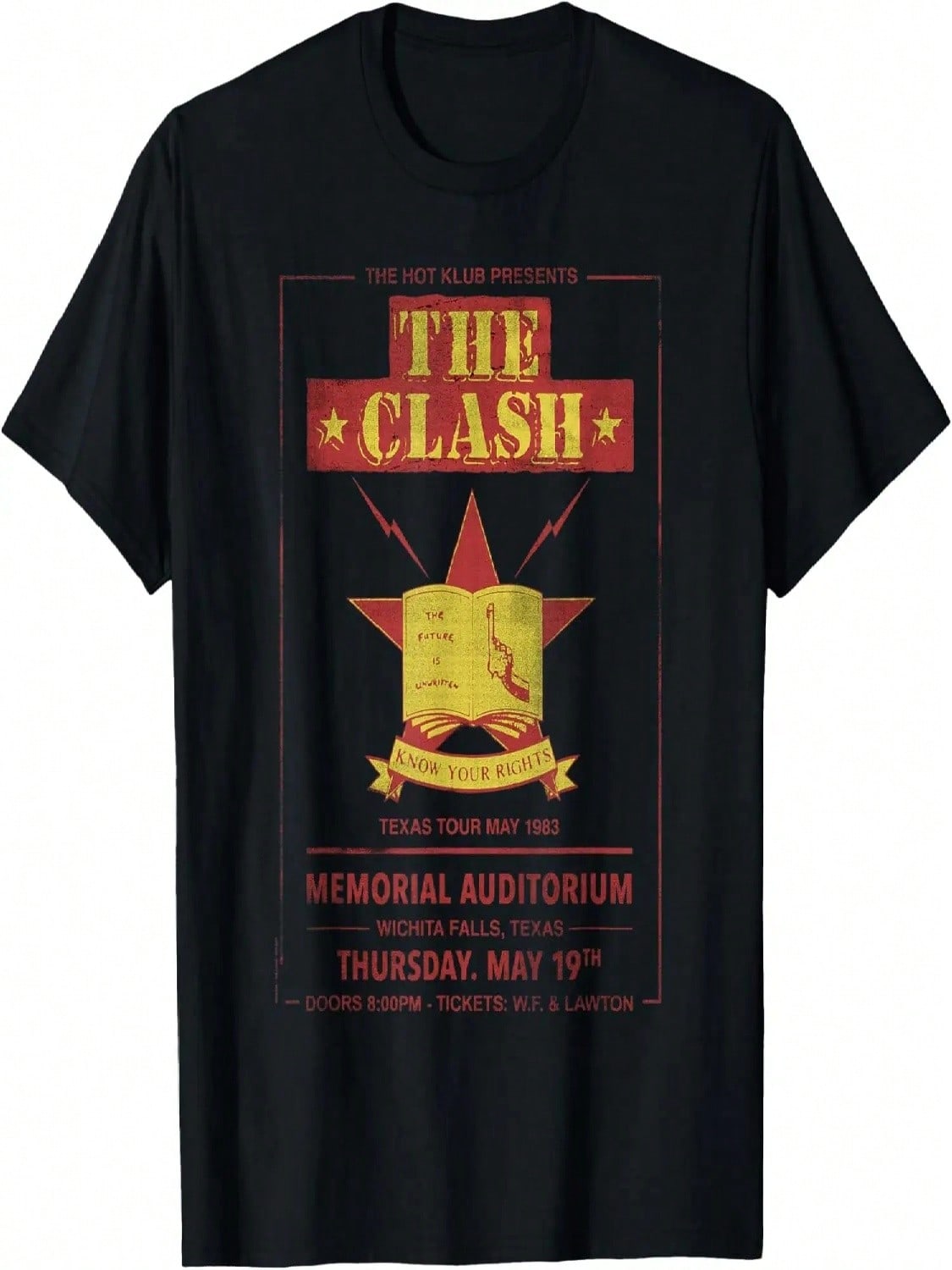 The Clash - Texas Tour 83 Wichita Falls T-Shirt S