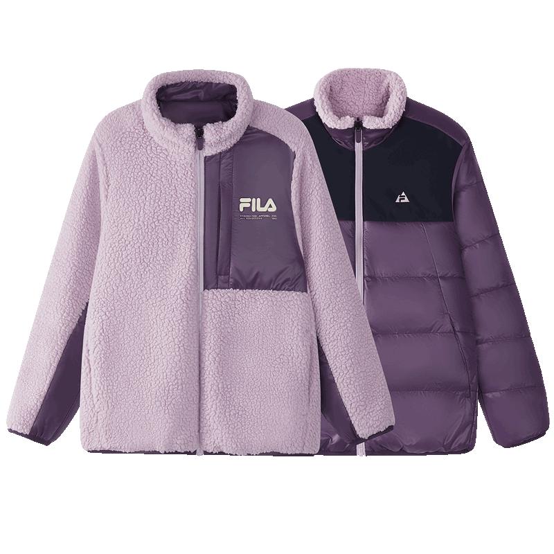 FILA Kids  2025 Winter Reversible Faux Lamb Wool Jacket 120